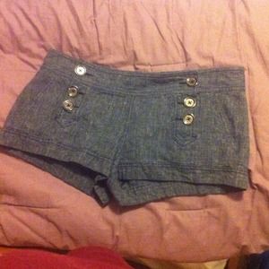 Express denim shorts