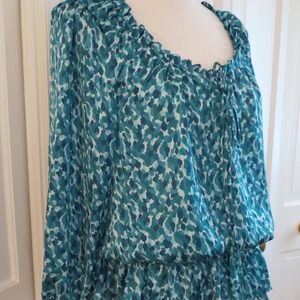 Cynthia Steffe teal blouse
