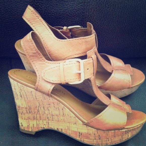 Fun leather wedge sandals!!!