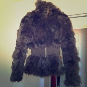 Moda international faux fur jacket