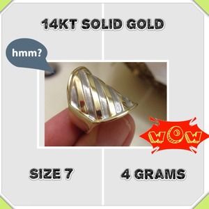 TRADED @jhiejhie2013 Solid 14KT gold ring-
