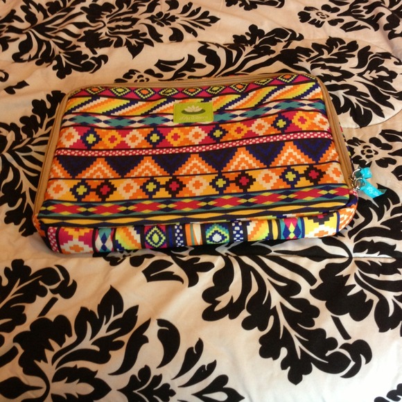 💛Laptop Sleeve by Lily Bloom; tribal print💛