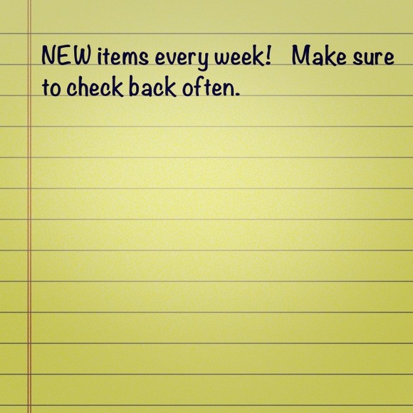 New items posted weekly!