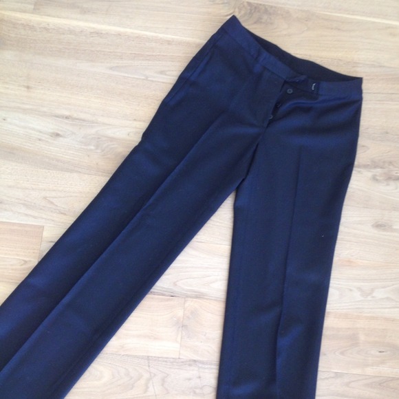 Costume National black wool dress pants (42/us 6)