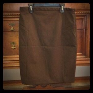 👜Chocolate brown pencil skirt👠