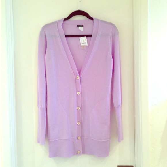 Sold J.Crew NWT Gorgeous Lavender boyfriend cardi
