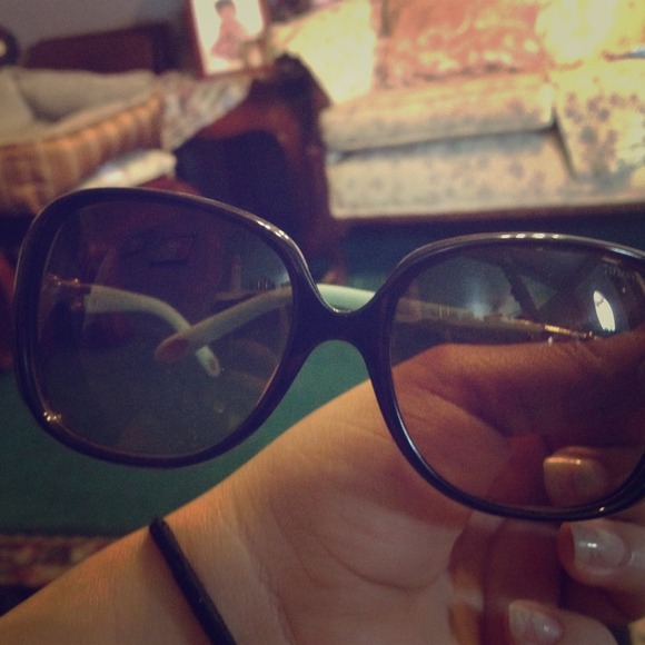 Tiffany and co dark brown glasses