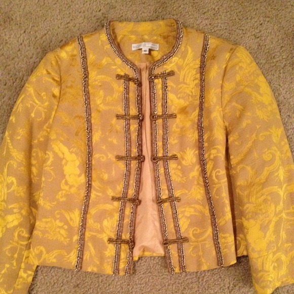 Sold Parameter beaded cropped jacket