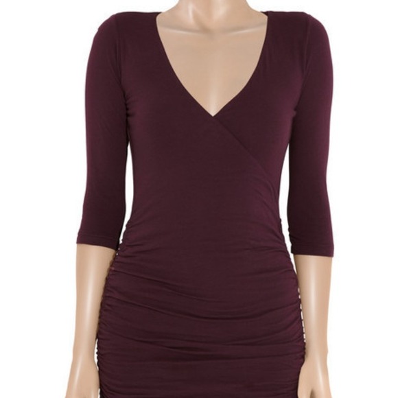 James Perse Wrap Effect Dress Size 4