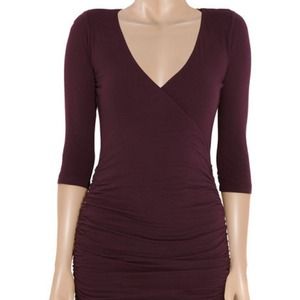 James Perse Wrap Effect Dress Size 4