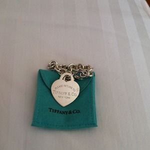 Tiffany heart charm bracelet