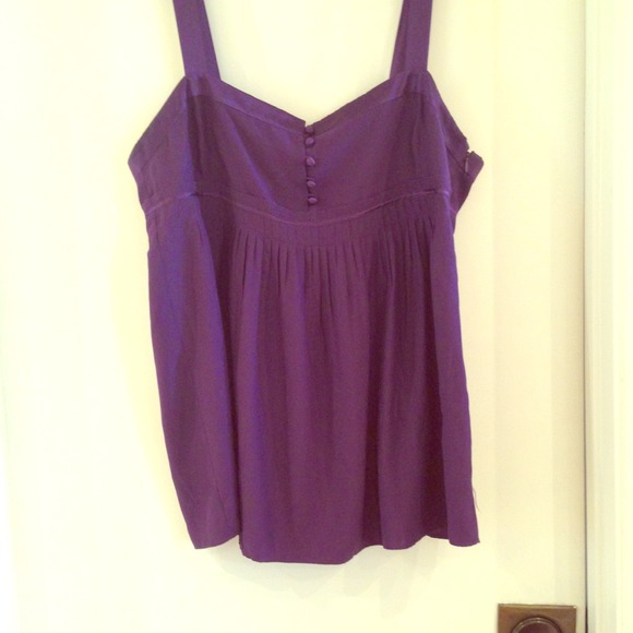 SOLD J.Crew purple silk camisole top