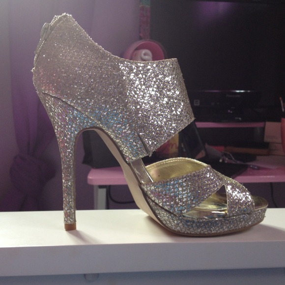 Sparkly Gold Heels
