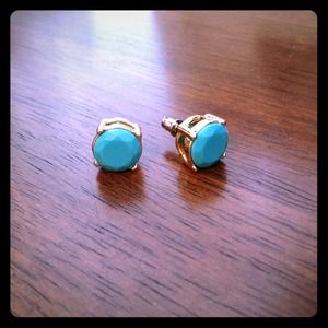 Turquoise stud earrings