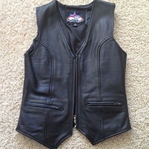 Fitted Leather Vest