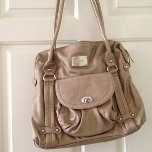Nine West- Bronze Over The Shoulder Bag