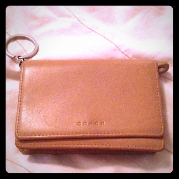 Coach small wallet with keychain
