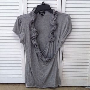 A.Byer Blouse. XL- Gray