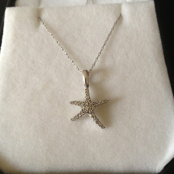Diamond Starfish Necklace