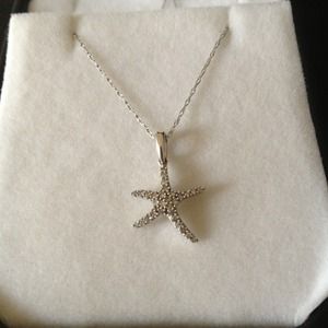Diamond Starfish Necklace