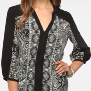 Ecote Silky Printed Bianca Shirtdress