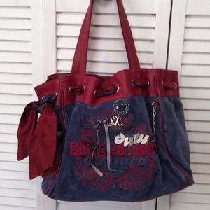 Velour handbag.... $$reduced