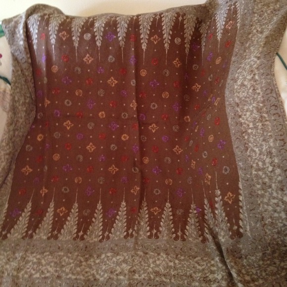 Vintage Silk Anne Klein Wrap Skirt and Wrap/Scarf - Picture 3 of 4