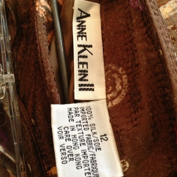 Vintage Silk Anne Klein Wrap Skirt and Wrap/Scarf - Picture 4 of 4