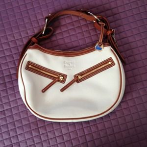 White leather Dooney & Bourke handbag
