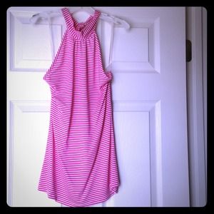 Pink and white stripe shirt