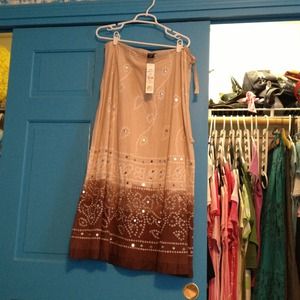❌Sold❌Tan to Brown with sequin skirt
