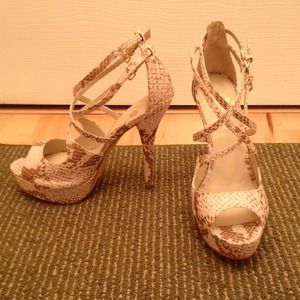 Colin Stuart snake skin super sexy heels.