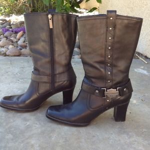 Harley-Davidson Black Leather Boots