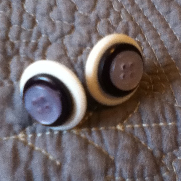 Three pairs of button earrings.