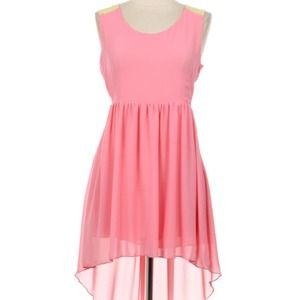 Pale pink sheer dress