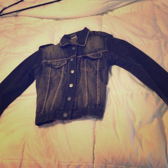 Black jean jacket size M - Picture 1 of 4