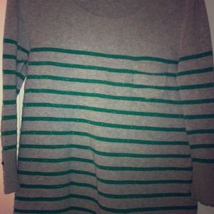 Green striped Knit sweater