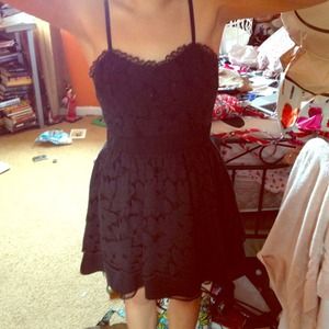 Black All Over Lace Dress