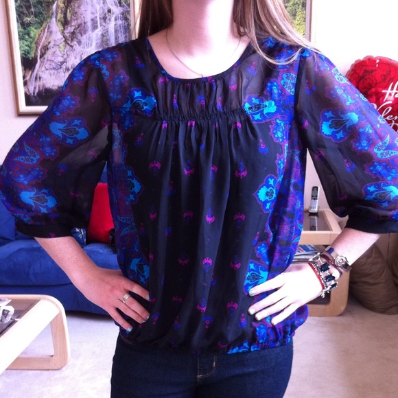Bohemian Print Top!