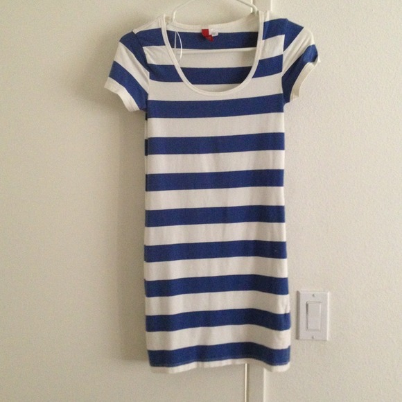 ❌SOLD❌H&M blue striped dress