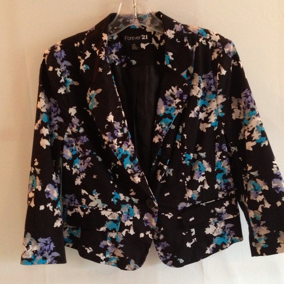 Floral Print Blazer