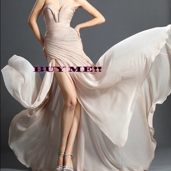 Sheath/Column Chiffon Sweetheart Prom Dress