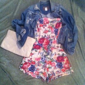 Strapless Romper