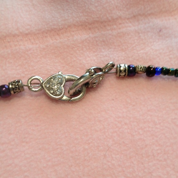 Mystic Topaz Heart Neclacke - Picture 4 of 4