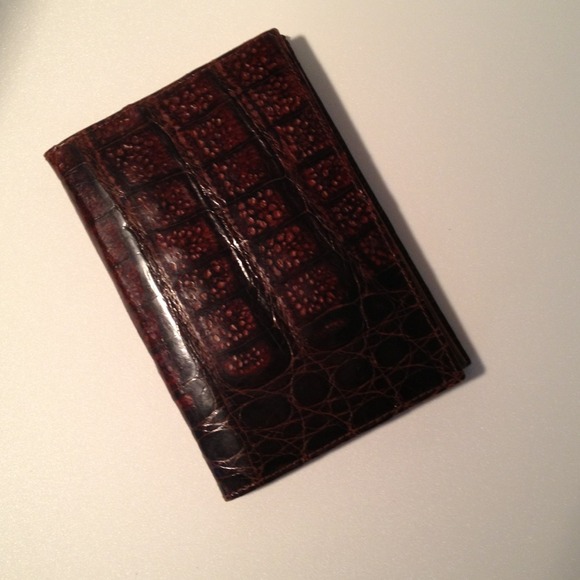 🍃❤ ...Genuine alligator and suede wallet 👑HP👑 - Picture 4 of 4