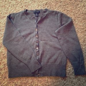 Classic Banana Republic Gray Cardigan