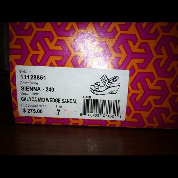 Tory Burch Brand New Size 7 wedge sandals