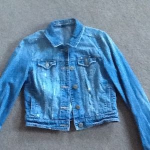 Denim jean jacket.