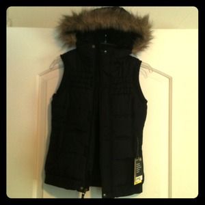 Black Burton Puffy Vest