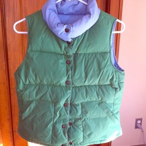 Ralph Lauren Puffy Green & Light Blue Vest *rsvd*